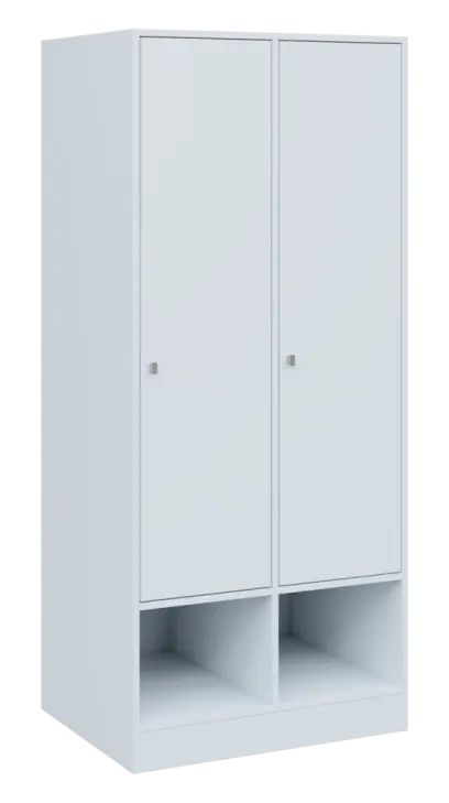 QN 5 - 8STN skříň šatní, 2-dveřová, pravá, 1830x400x400, bílá